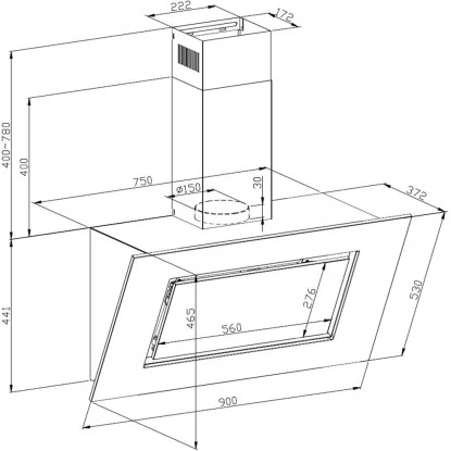 Respekta Backofen-Hauben Set EBDH-SET42090BS 90 Cm Black Steel – Bild 17