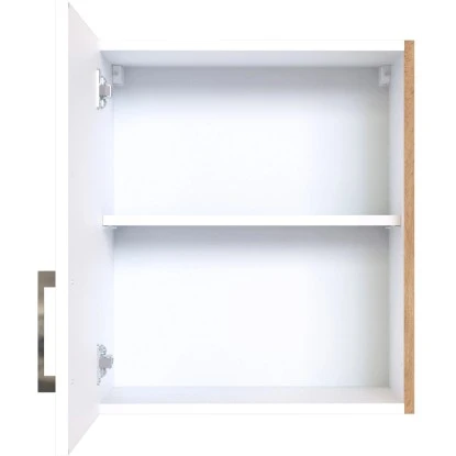 Held Möbel Hängeschrank Sorrento BxHxT 50 Cm X 57 Cm X 34 Cm Weiß-Wotaneiche – Bild 3