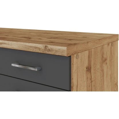 Held Möbel Unterschrank Sorrento 50 X 85 X 60 Cm Tür Schub. + EL-B. Anth.-Wotan. – Bild 10