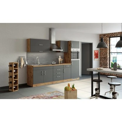 Held Möbel Unterschrank Sorrento 50 X 85 X 60 Cm Tür Schub. + EL-B. Anth.-Wotan. – Bild 11