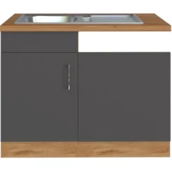 Held Möbel Spülzentrum Sorrento 110 X 85 X 60 Cm Tür Blende Sockel Anth.-W.eiche