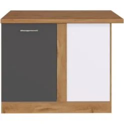 Held Möbel Eckunterschrank Sorrento 110 X 85 X 60 Cm Tür + EL-B. Anth.-Wotan.