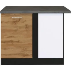 Held Möbel Eckunterschrank Sorrento 110 X 85 X 60 Cm Tür + EL-B. Wotan.-Grafit