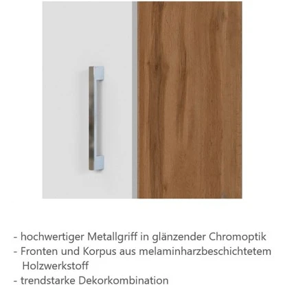 Held Möbel Kühl-Gefrierschrankumbau Sorrento B60 X H200 X T60 Cm Weiß-Wotanei. – Bild 6