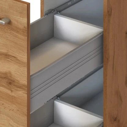 Held Möbel Apothekerschrank Sorrento 30x 200x 60 Cm 2 Ausz. 5 Fächer Wotaneiche – Bild 8