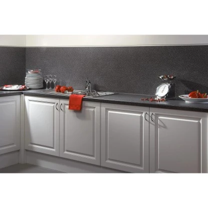 Küchenrückwand 296 Cm X 58,5 Cm Stein Schwarz-Blau Steindekor (ST 12) – Bild 3