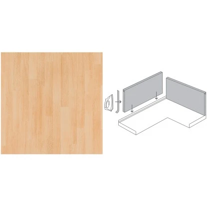 Küchenrückwand 296 Cm X 58,5 Cm Buche Parkett (BU37 POF) – Bild 2