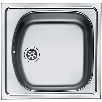 Eurodomo Einbauspüle Norm 45,5 Cm X 43,5 Cm Edelstahl Glatt