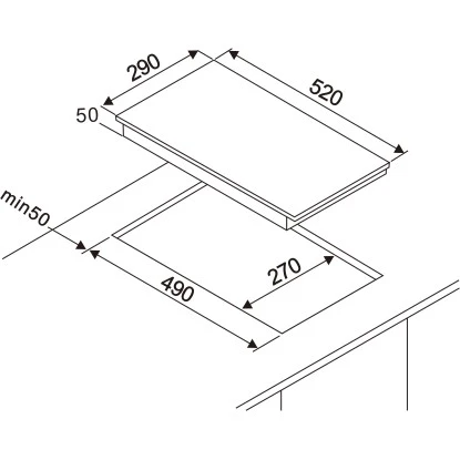 Respekta Domino-Glaskeramikkochfeld KM9130T-28Rahmenlos – Bild 3