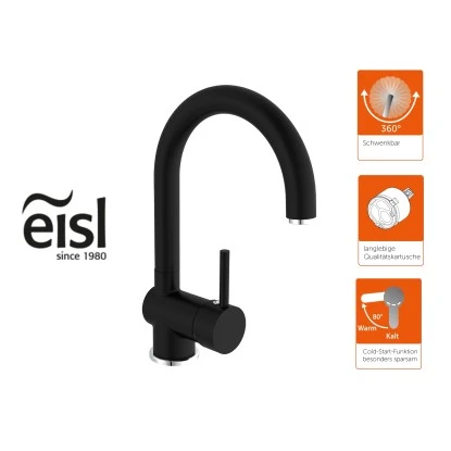 Eisl Spültischarmatur Futura Schwarz-Chrom – Bild 3