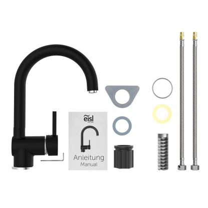 Eisl Spültischarmatur Futura Schwarz-Chrom – Bild 4