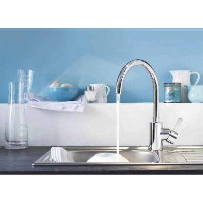 Grohe Küchenarmatur Eurosmart Cosmopolitan DN 15 Mit Hohem Schwenkbaren Auslauf – Bild 2